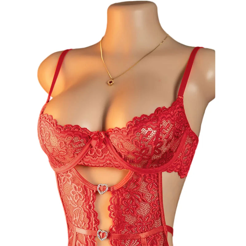 Sexy Lingerie Women Bra And BodyStockings Sets Cosplay Erotic Costumes Deep V Underwear Set Female Sexy Bra And Panty Sets