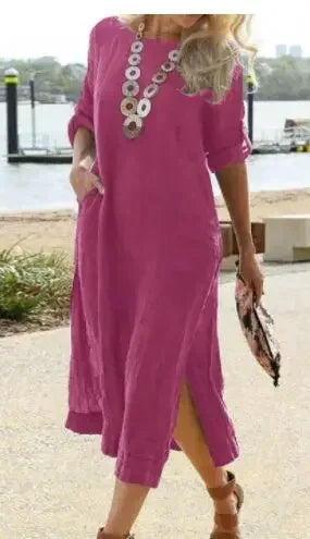 Spring Cotton Linen Oversize Women&
