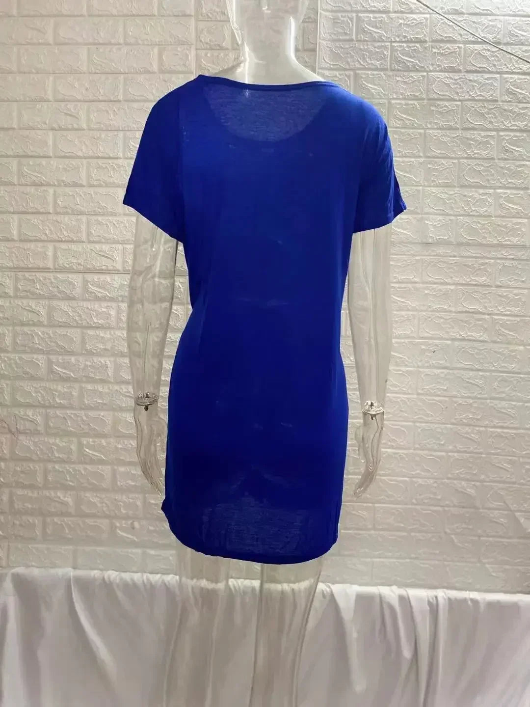 Dress Women Summer O-neck Short Sleeve Asymmetrical Lace Up Waist Solid Color Dresses 2022 Casual Vestidos Dropshipping JQMY9675