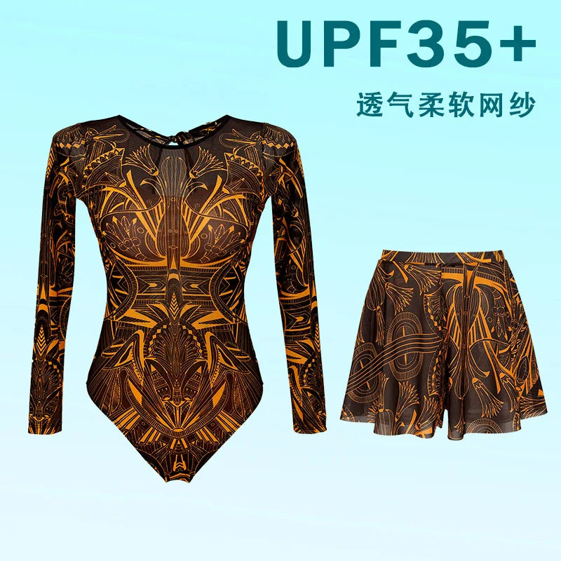 New Long Sleeve One Piece Swimsuit 2026 Sexy Swimwear Women Surf Swim Suit Push Up Bathing Suit Beachwear Monokini Bath Suits