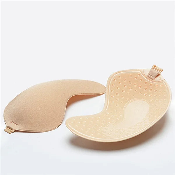 Invisible Push Up Bra for Women Backless Strapless Bra Seamless Front Closure Bralette Underwear Silicone Self-Adhesive Bra Pad