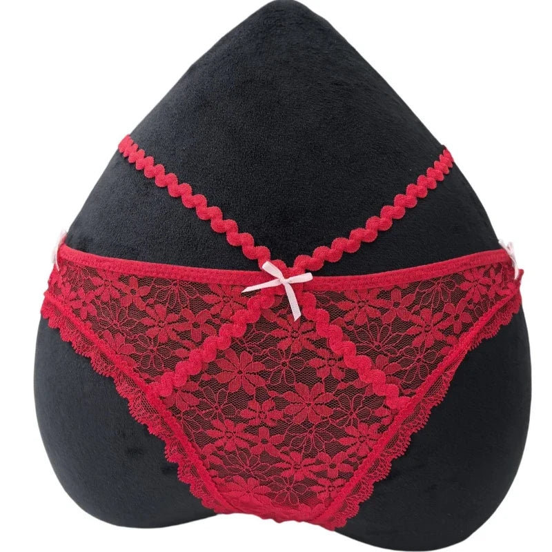 Sexy Lace Thong Double Strap Women&