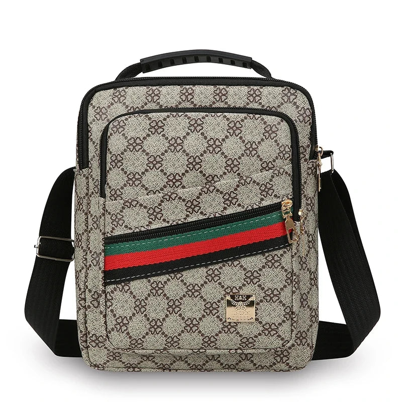 Mens Crossbody Bag With Multi Layer Design For Travel And Daily Commute Water Resistant Oxford Material