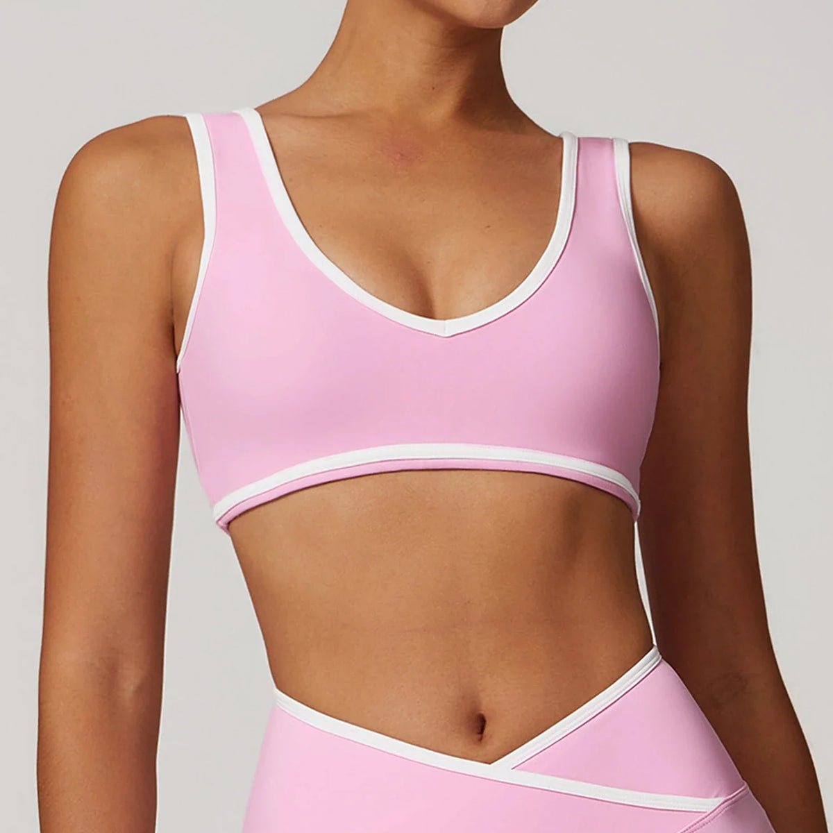 Sports Bra Women Clothes Seamless Gym Crop Top High Support Push up Open Back Activewear Fitness Yoga Bra Workout Underwear