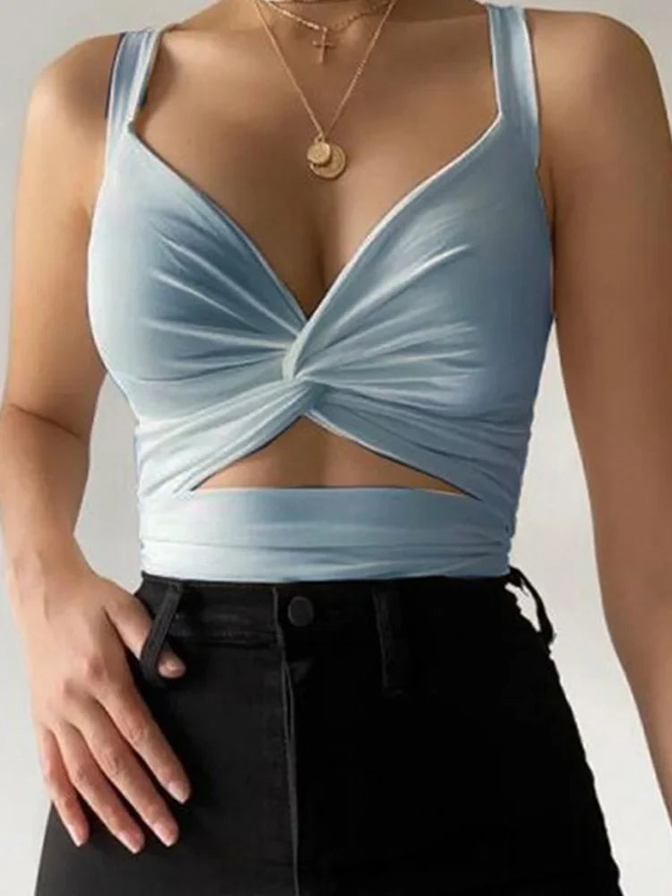 Sexy Women Sleeveless Short Crop tops Ladies Vest Casual Tank Top Women&