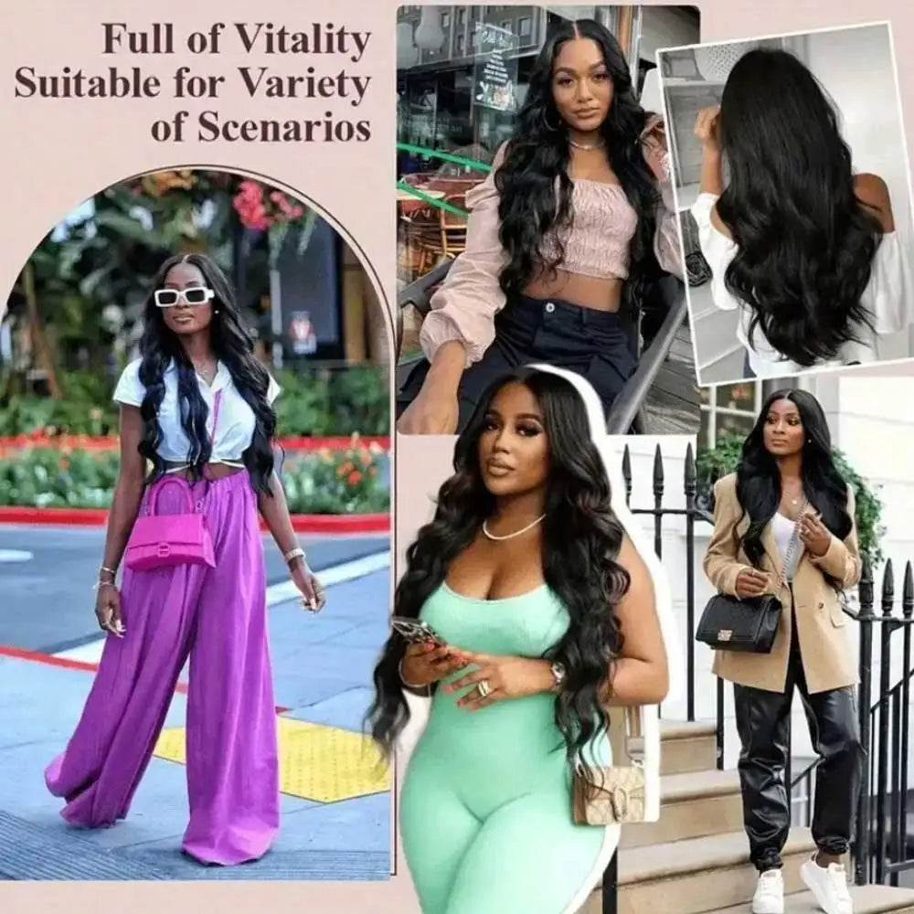 30 40 Inch Body Wave 1 3 4 Bundles Brazilian Remy Virgin Human Hair Wavy Double Bundles Weave Extensions