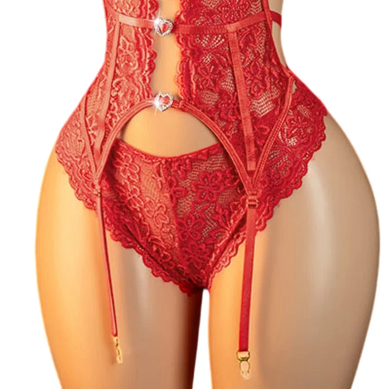 Sexy Lingerie Women Bra And BodyStockings Sets Cosplay Erotic Costumes Deep V Underwear Set Female Sexy Bra And Panty Sets