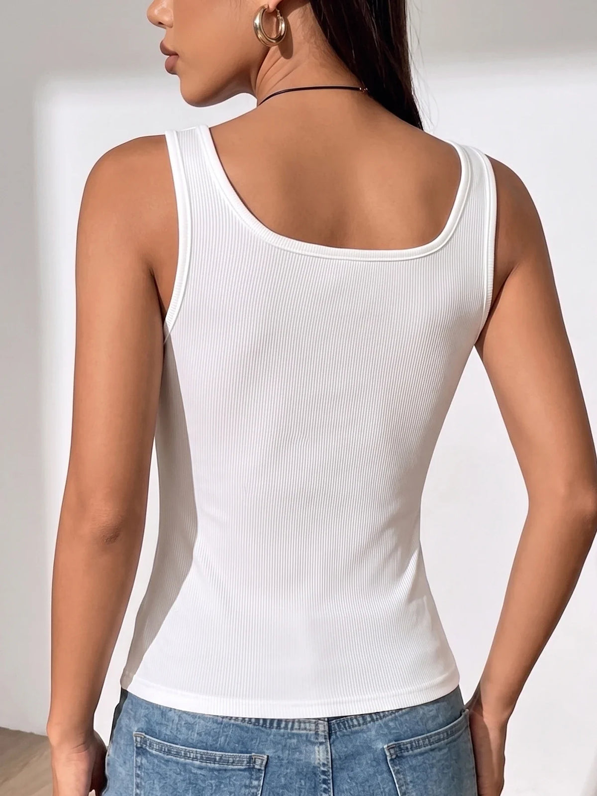 Solid Ribbed Women&
