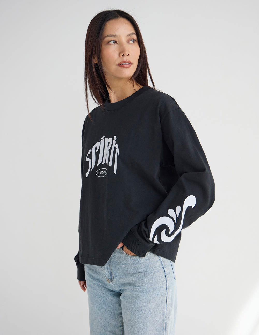Spirit Is Moving LS Heavyweight Tee