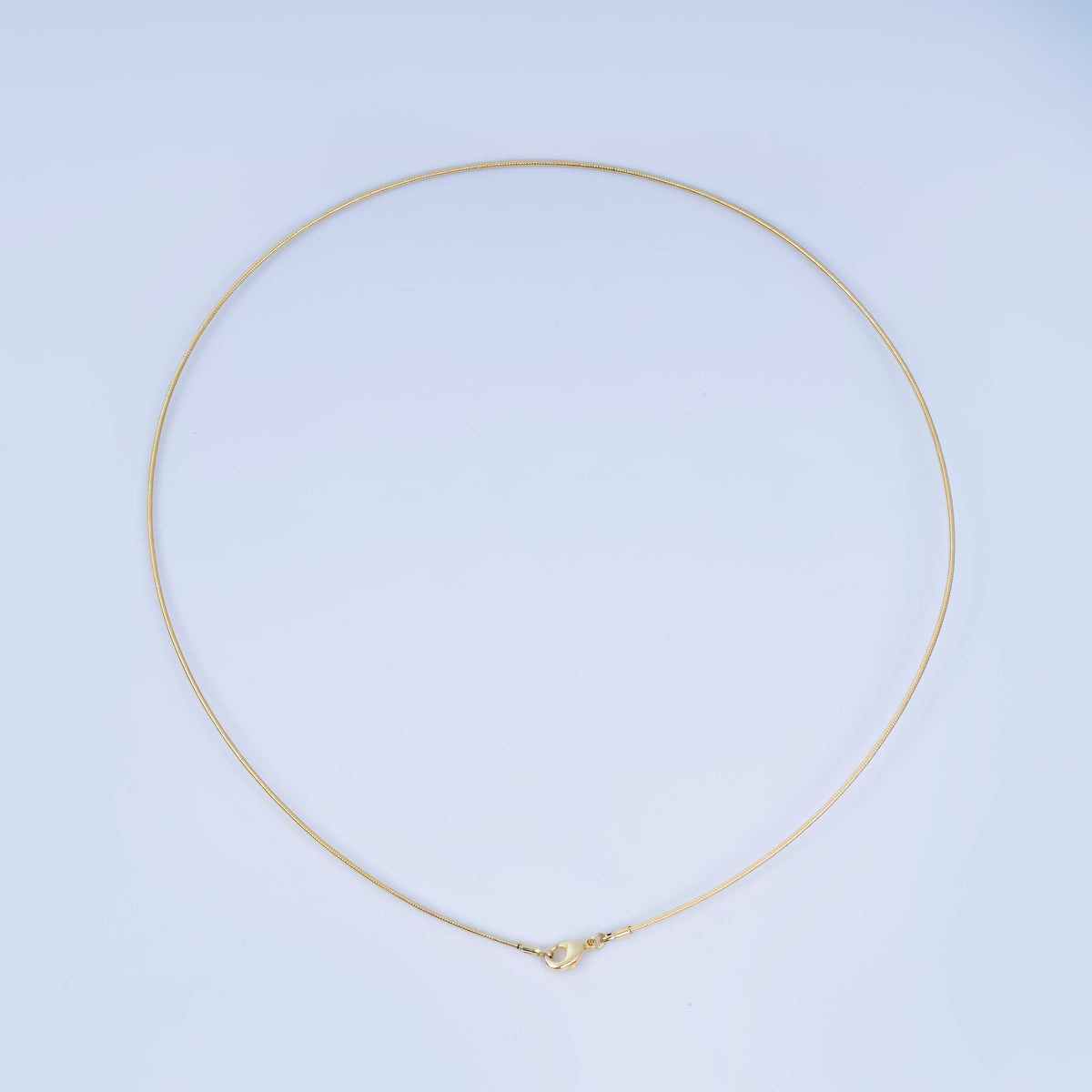 24K Gold Filled Minimalist Snake Chain Collar Necklace | WA-03136