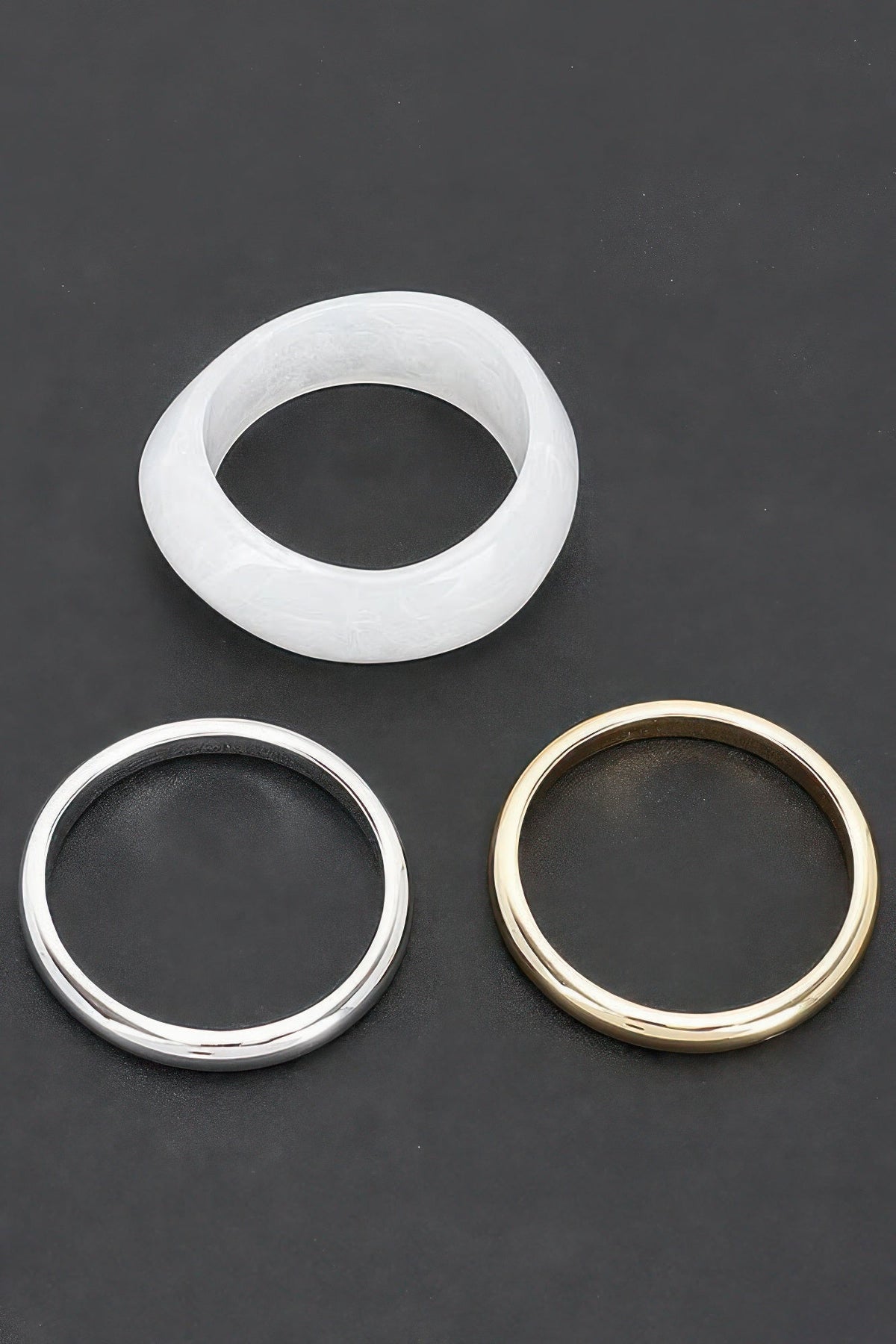 Multi Resin And Ccb Bangle Bracelet