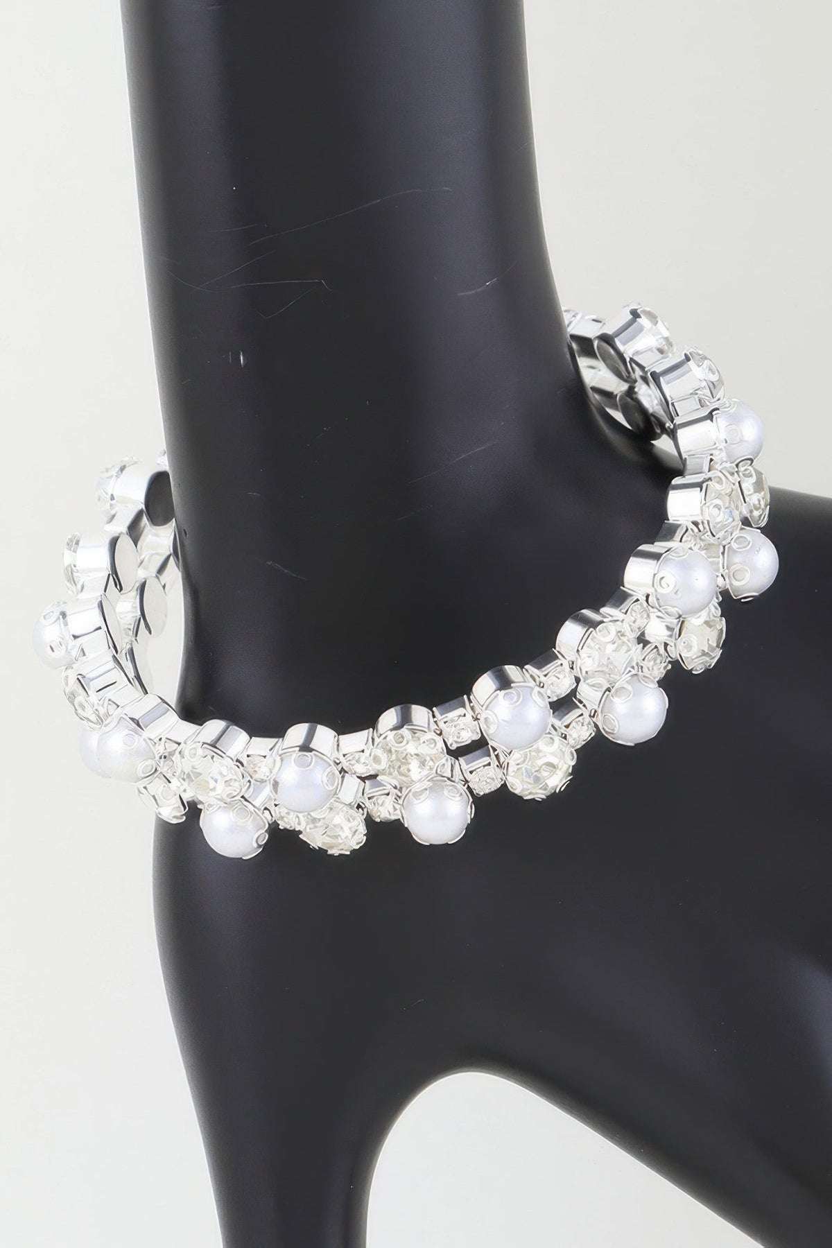 Double Pearled Cuff Bracelet
