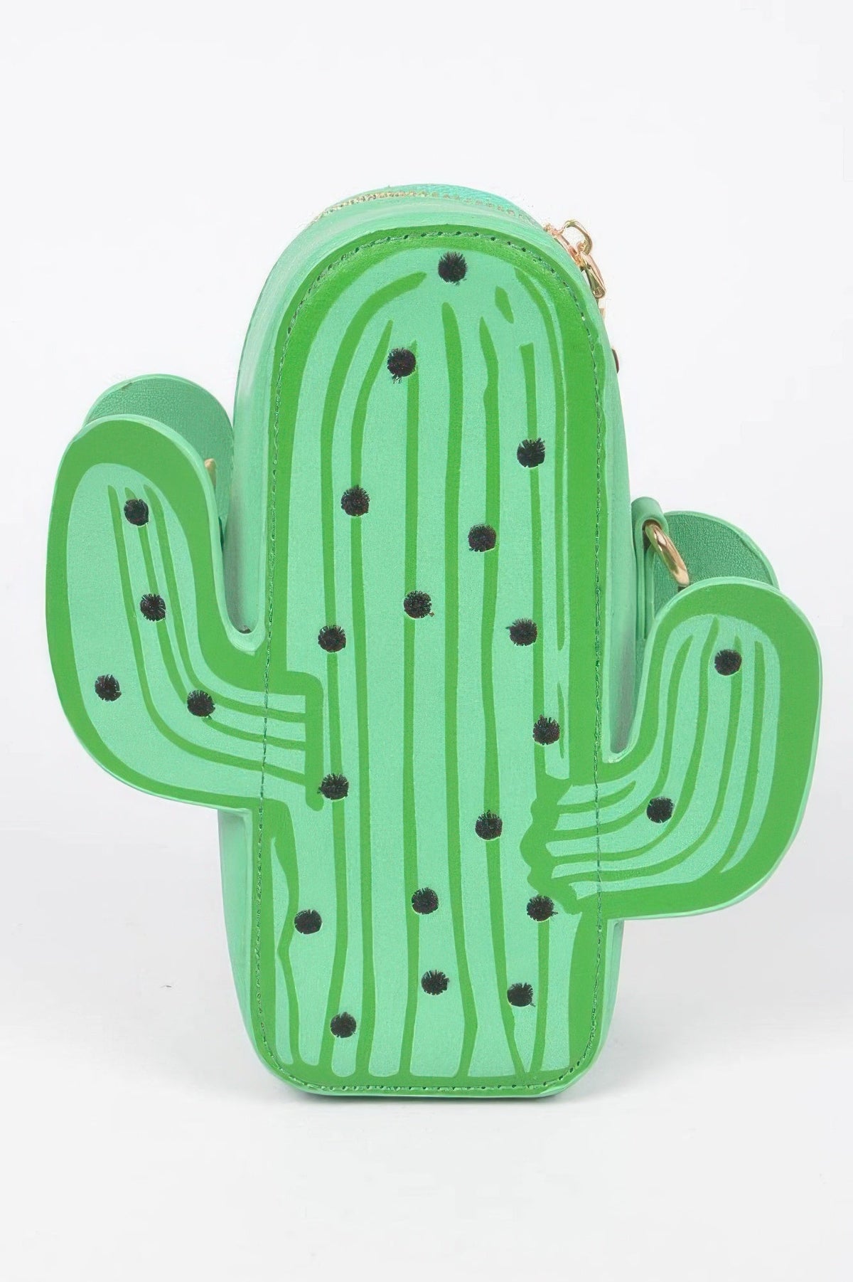 Faux Leather Cactus Crossbody Bag