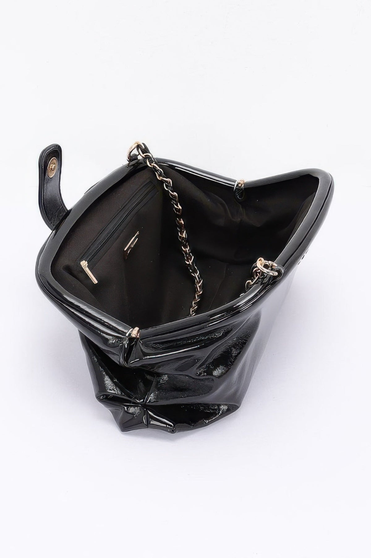 Enamel Frame Shoulder Bag
