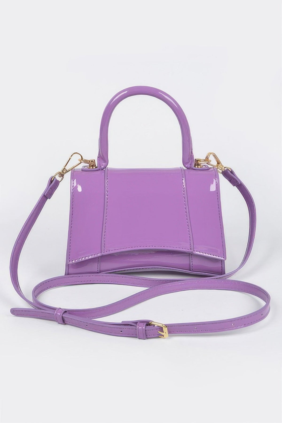 Enamel Top Handle Bag