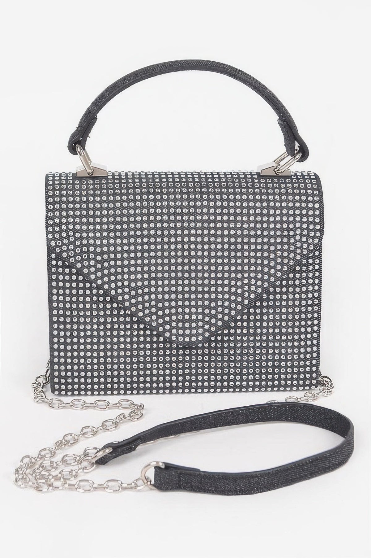 Hot Fix Stone Top Handle Bag