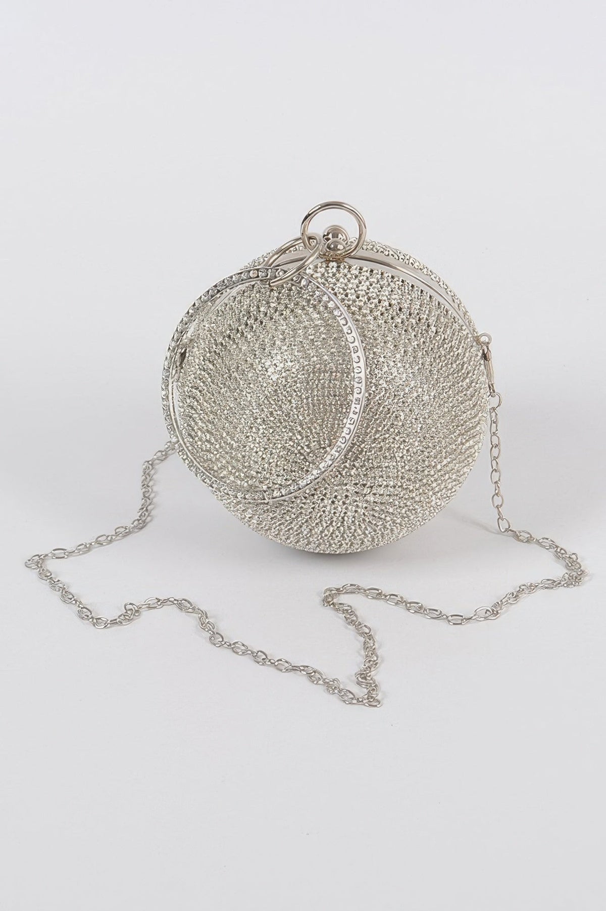 Rhinestone Ball Clutch