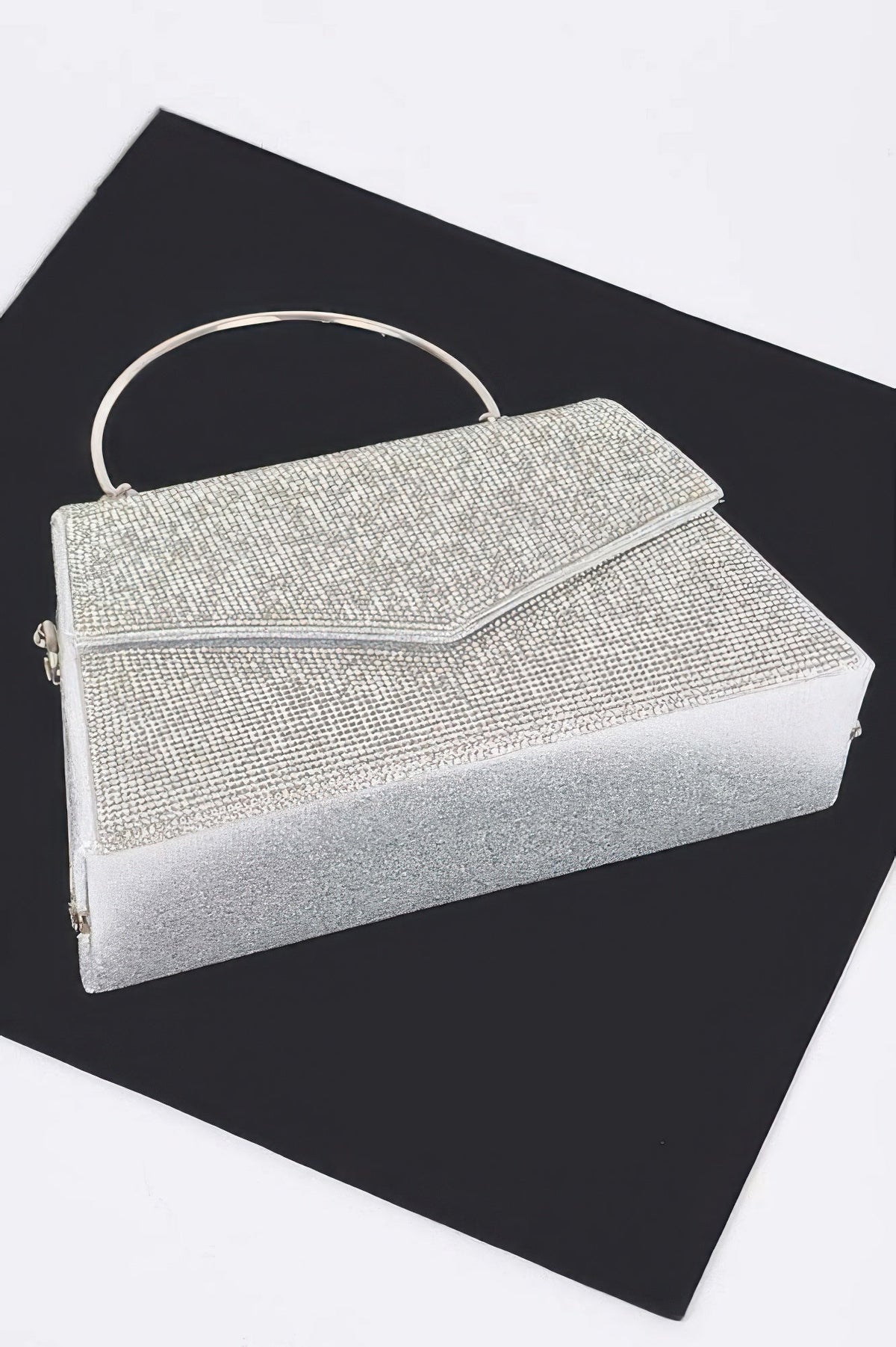 Rhinestone Metal Handle Bag