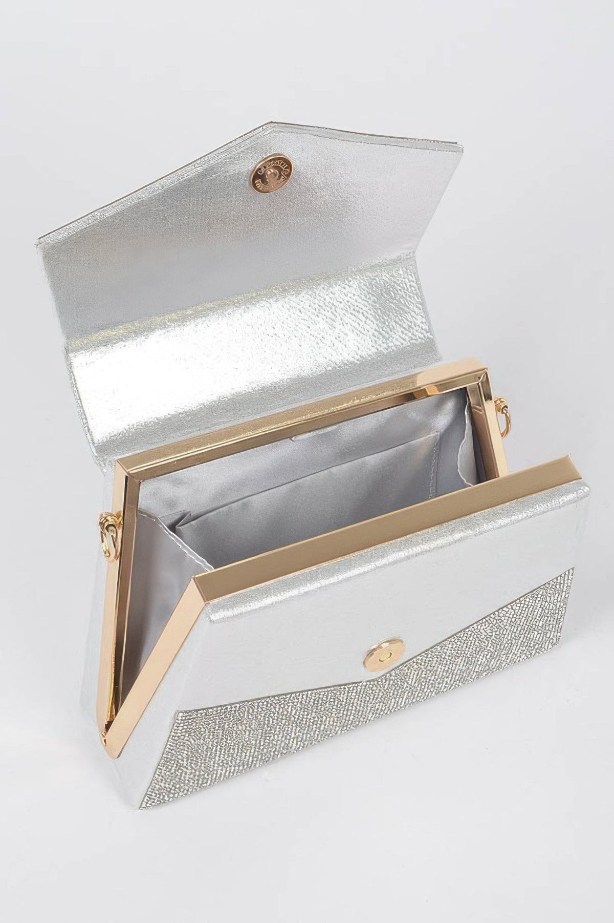 Rhinestone Metal Handle Bag