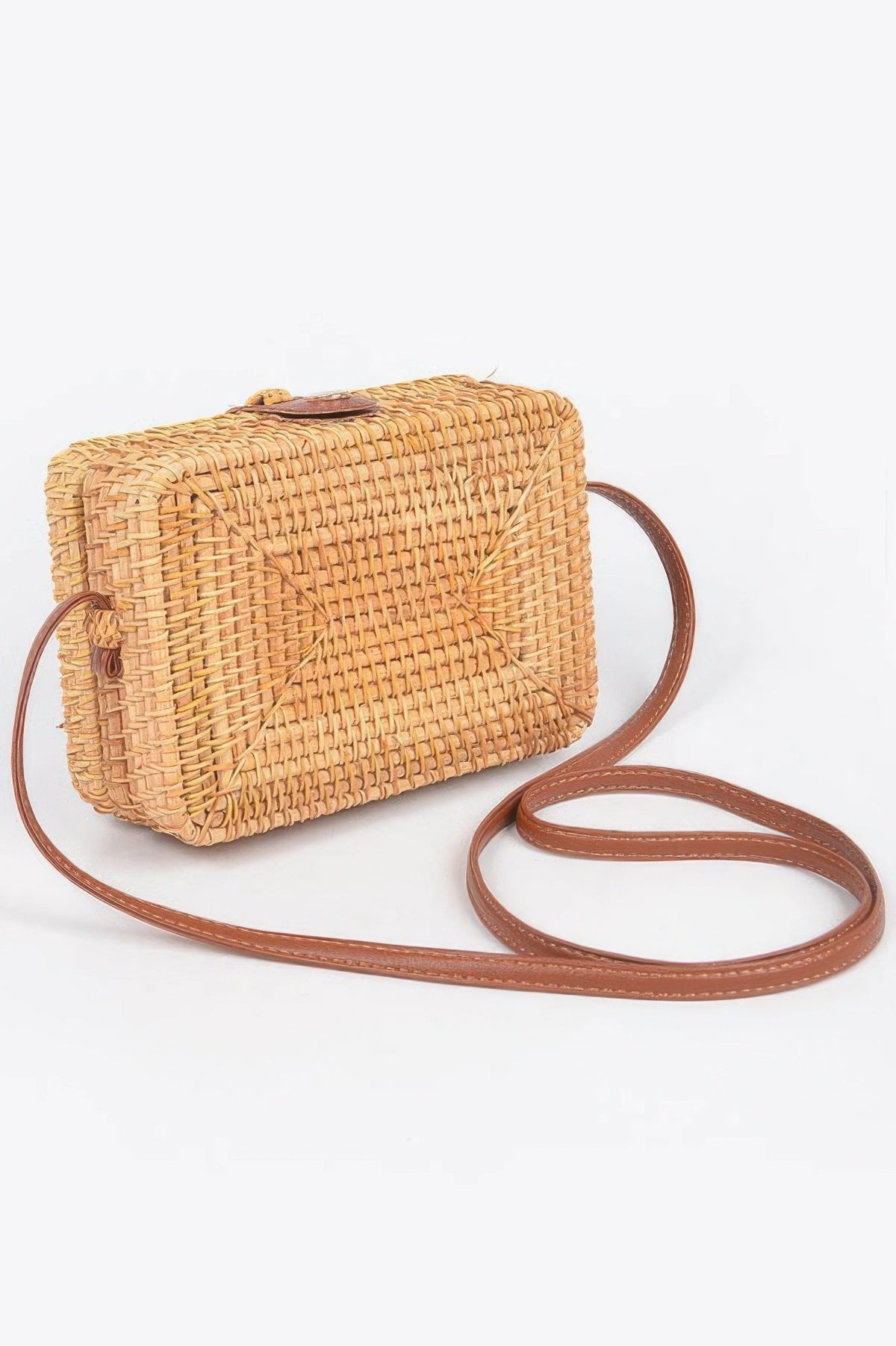 Crossbody Bamboo Box Bag