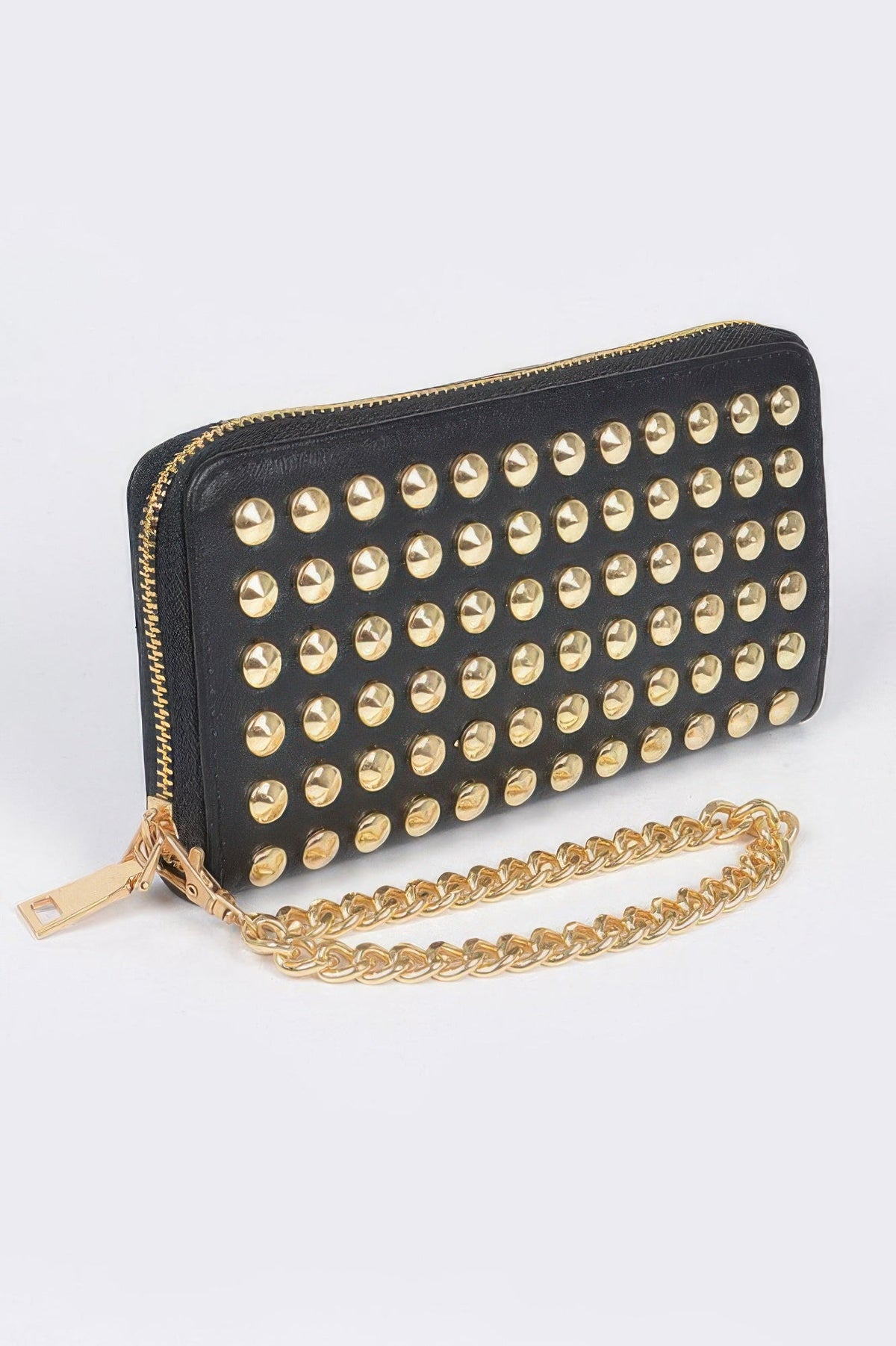 Studded Wallet With Chain