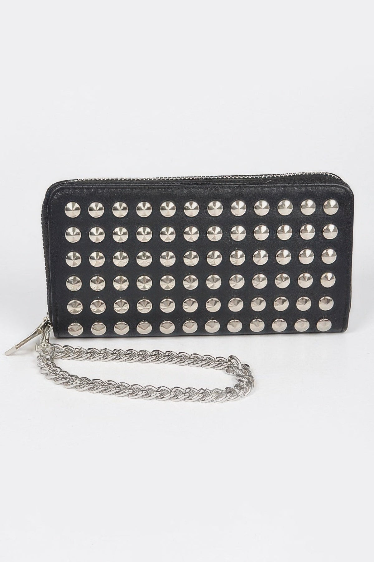Studded Wallet With Chain