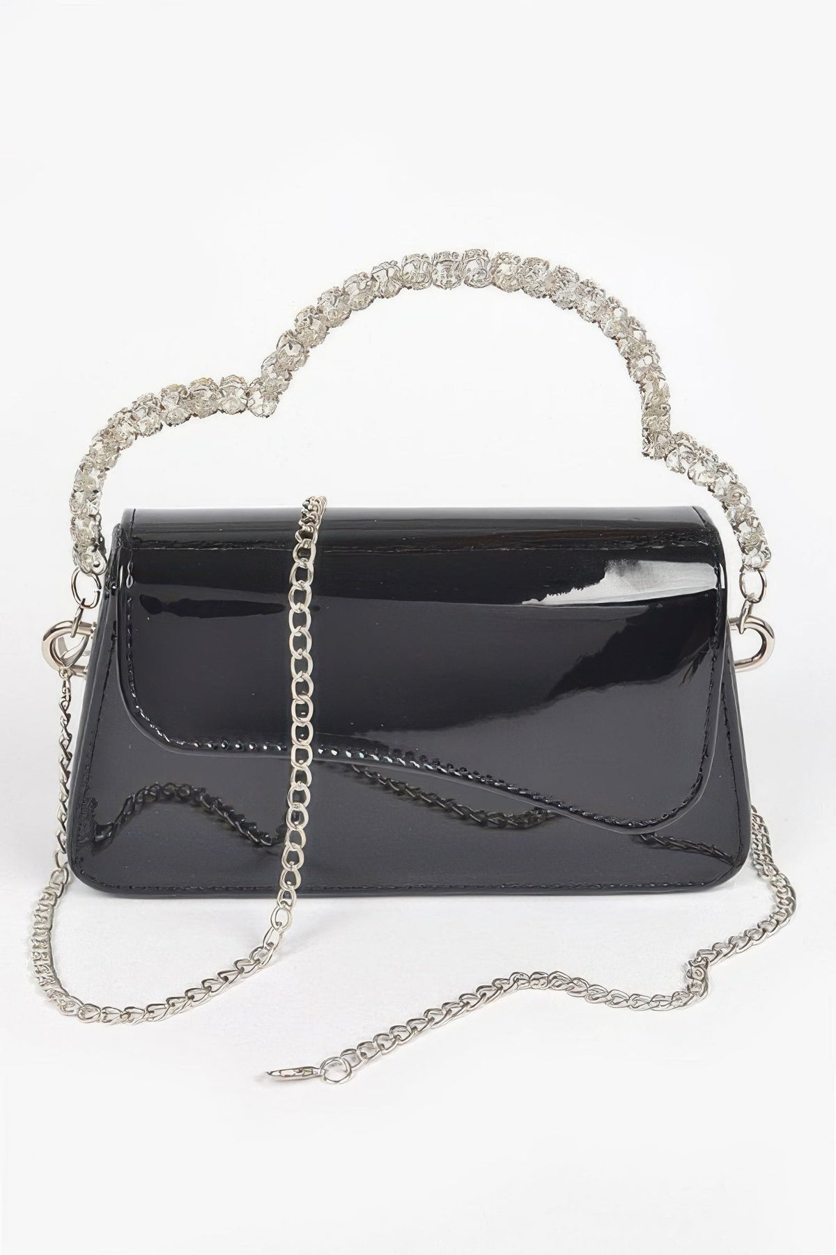 Glitter Rhinestone Handle Bag