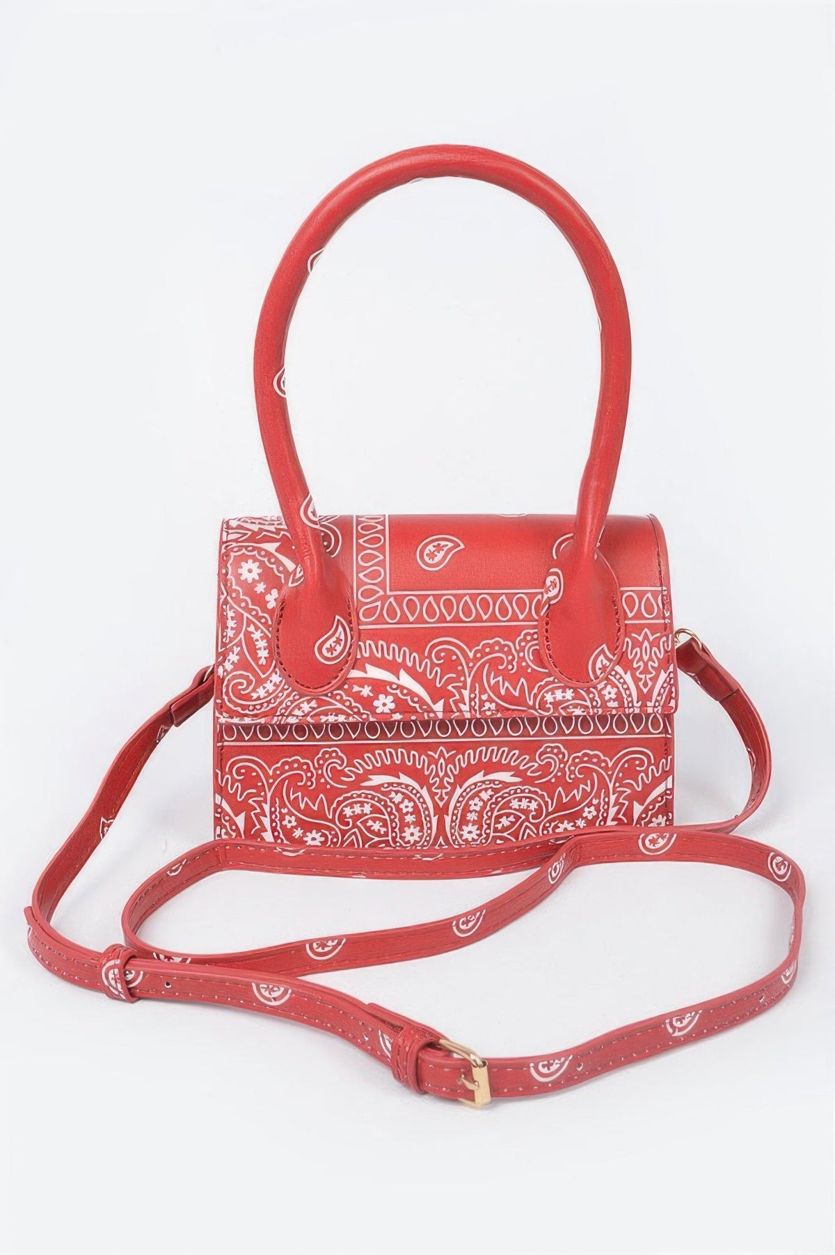 Bandana Single Handle Flap Crossbody Bag