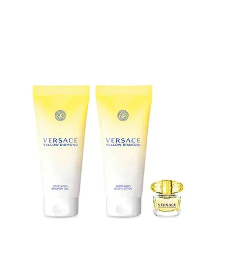 Yellow Diamond By Versace For Women 4Pcs Set EDT Spray