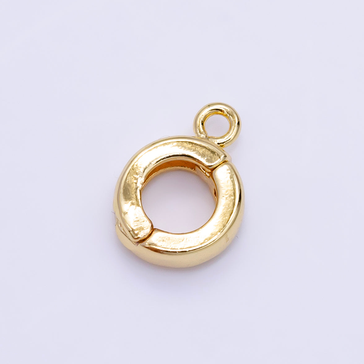 24K Gold Filled Snap Interchangeable Charm Holder Jewelry Making Supply in Gold & Silver | Z-916 Z-917