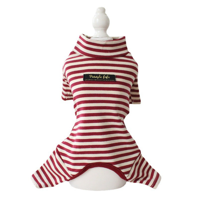 Cotton Eight-color Striped Pet Leggings