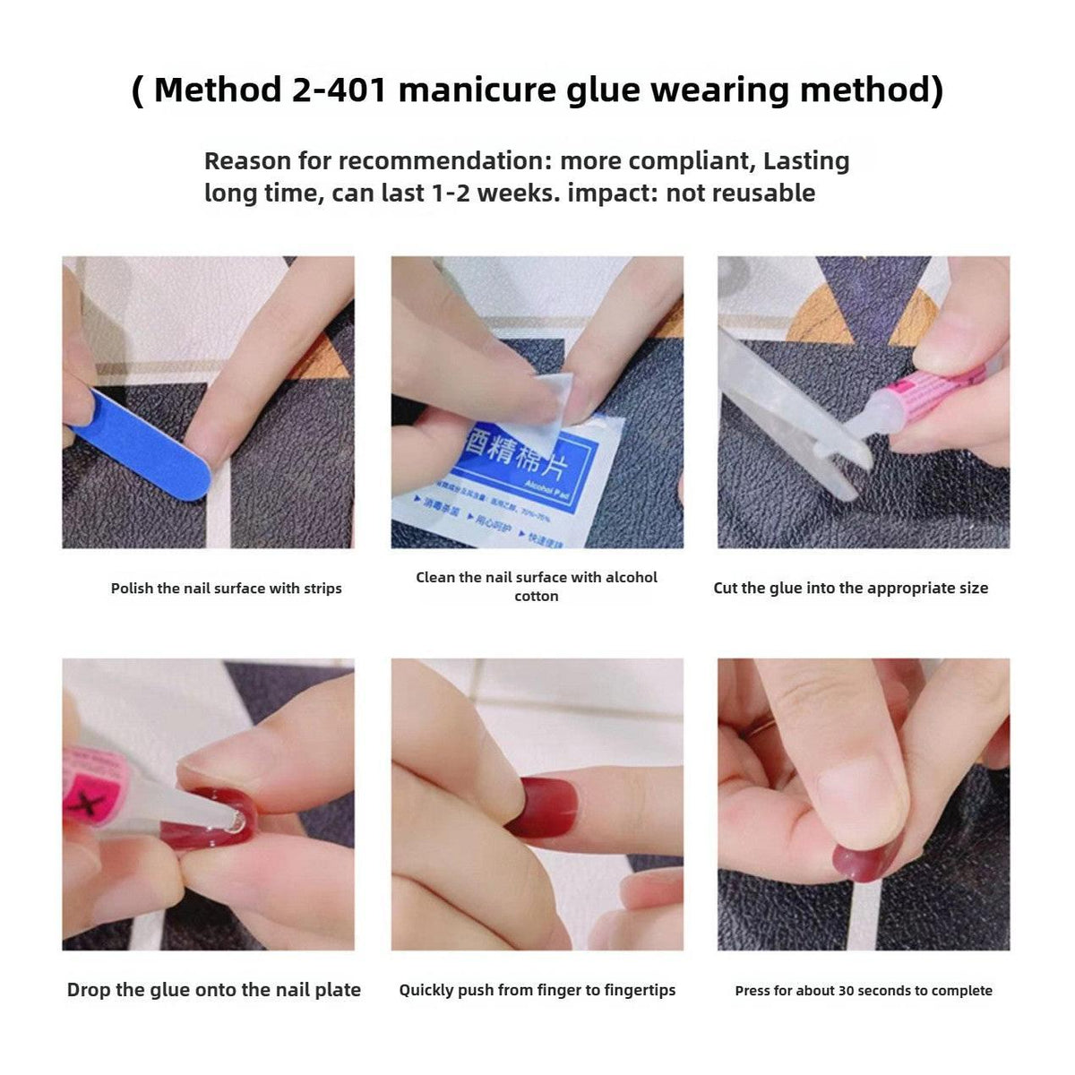 1053- Handmade press on nails fake nails removable Handmade Drawing Nails