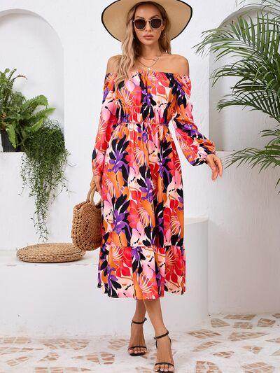 Stylish Printed Long Sleeve Midi Dress for All Occasions