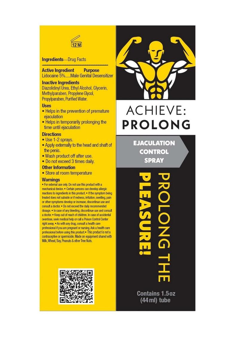 Achieve Prolong Ejaculation Control Spray Male Desensitizer