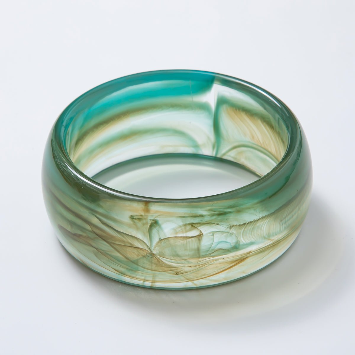 Acrylic Resin Wide Bangle Statement Bracelet | WA-03428 ~ WA-03442