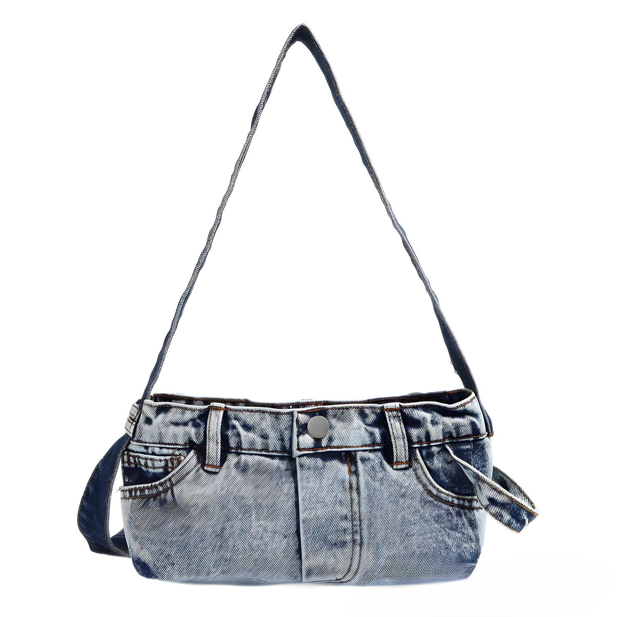 Small shoulder purse denim women&