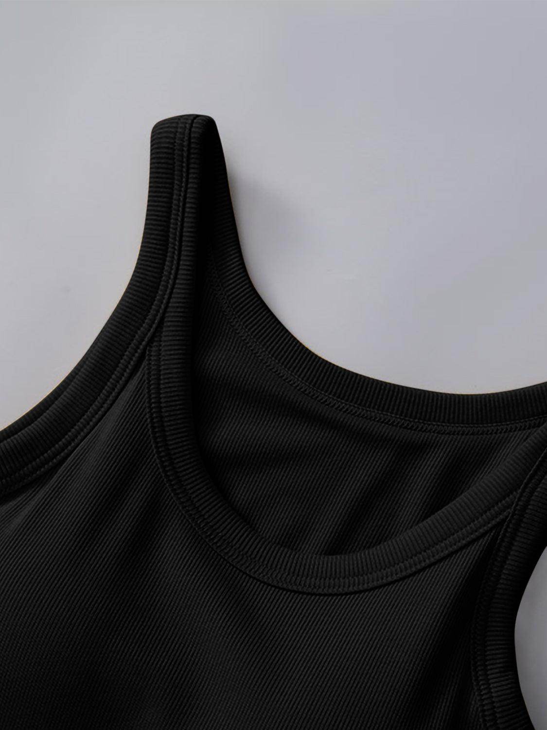Round Neck Tank with Bra for Everyday Comfort Wear