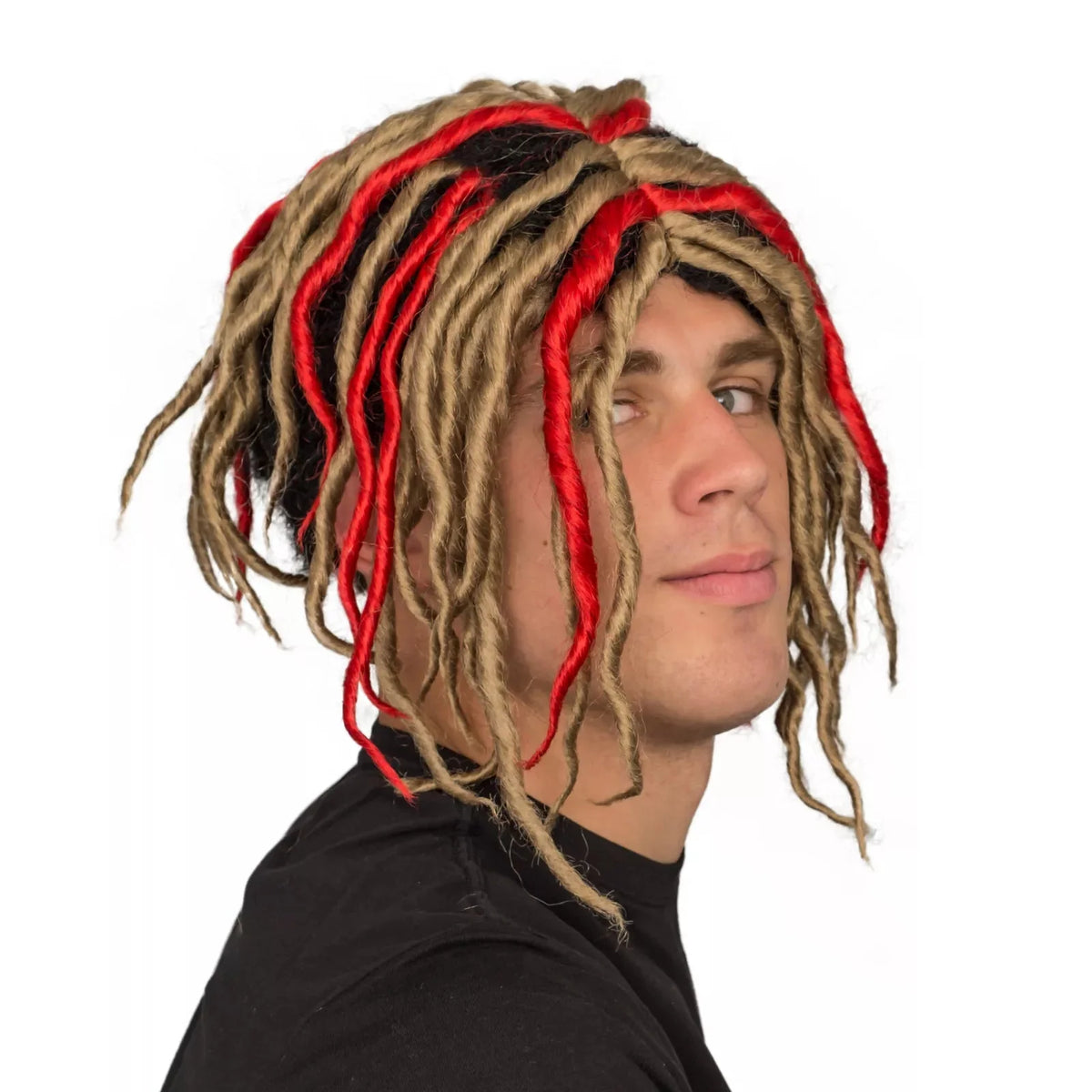 Adult Rasta Colorful Dreadlocks Halloween Cosplay Costume Wig