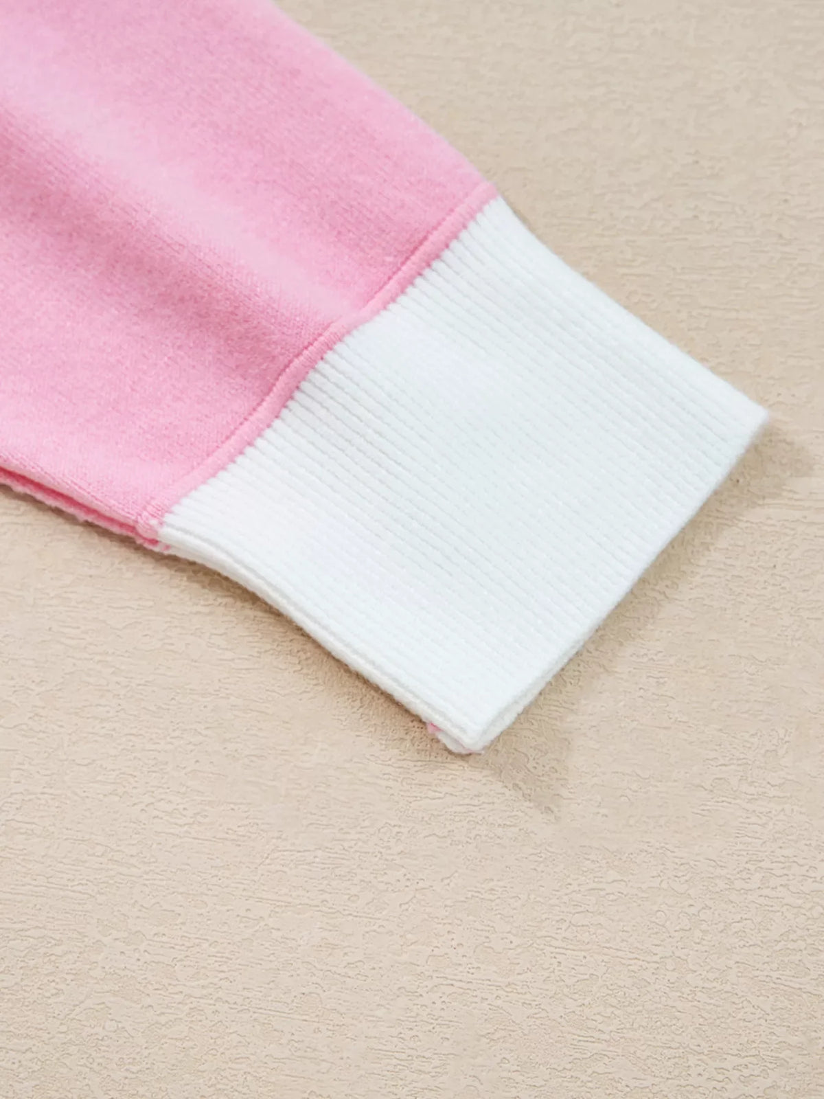 Contrasting Polo Collar Color Block Knit Drop Shoulder Sweater
