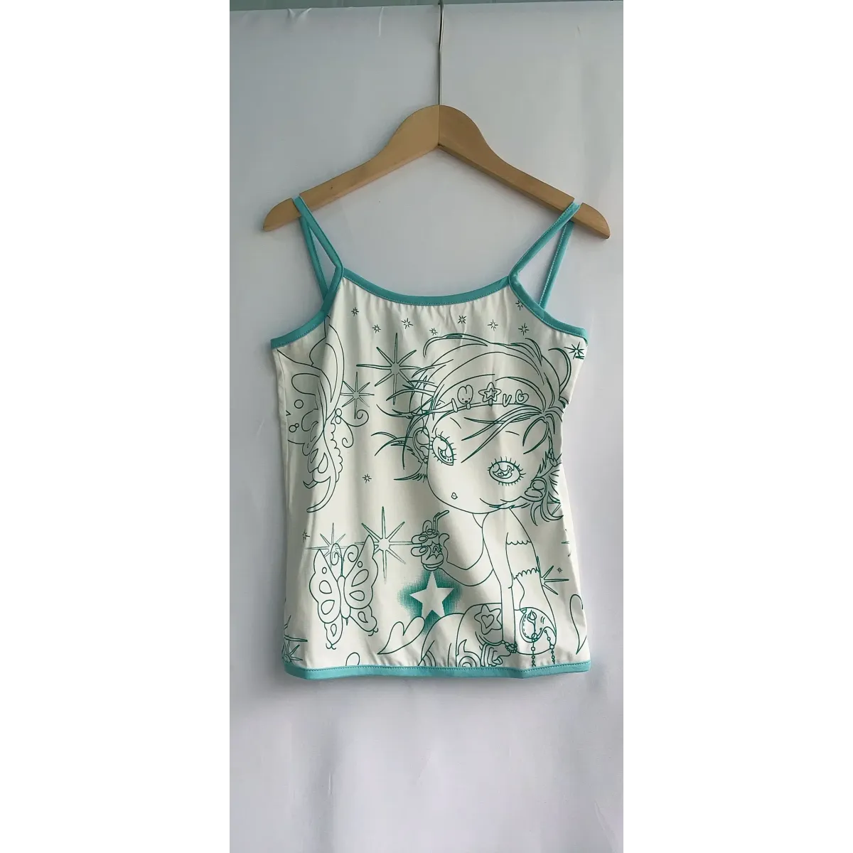 Aesthetic Sweet Tank Top - Sleeveless Japanese Cartoon Print