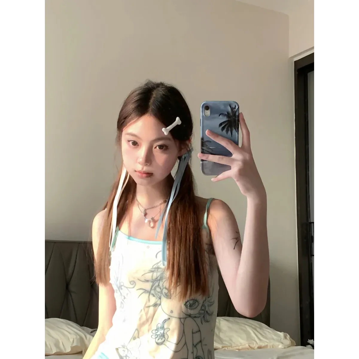 Aesthetic Sweet Tank Top - Sleeveless Japanese Cartoon Print