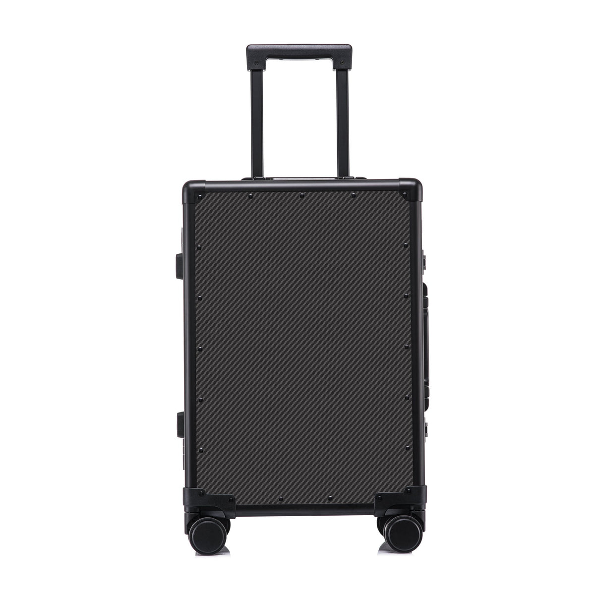 Carbon-fiber Suitcase With Aluminum Frame Large-capacity Business Rolling Luggage
