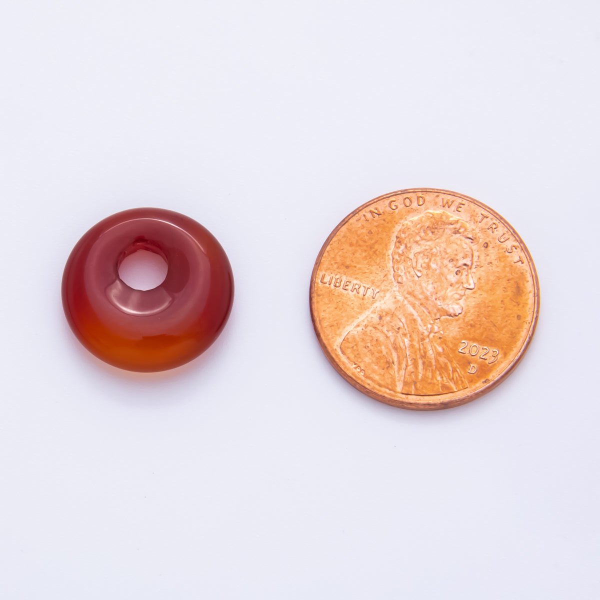 Amethyst, Carnelian, Quartz Donut Rondelle Stone Spacer Beads | ZA1222 - ZA1226