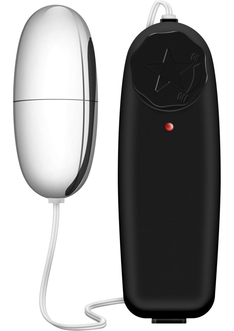 B Yours Silver Power Bullet With Remote Control Vibrators