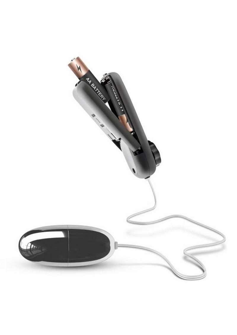 B Yours Silver Power Bullet With Remote Control Vibrators