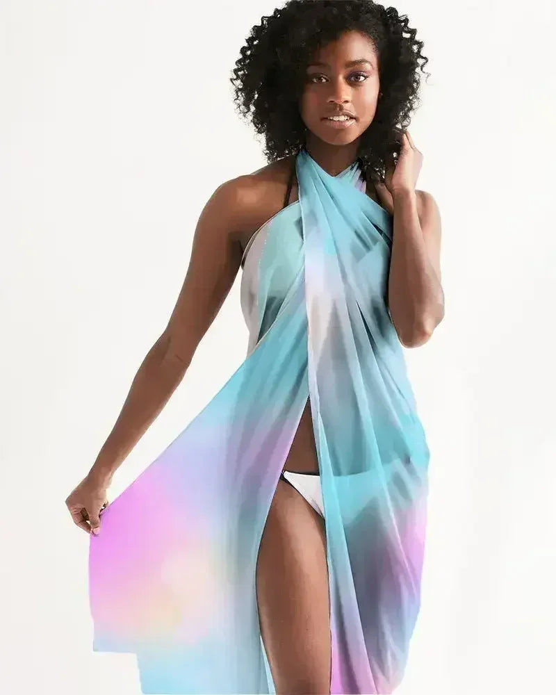 Pastel Horizon Swim Cover Up Sarong