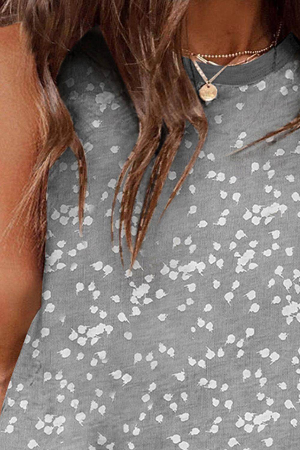 Printed Round Neck Tank for Women - Comfortable Fit