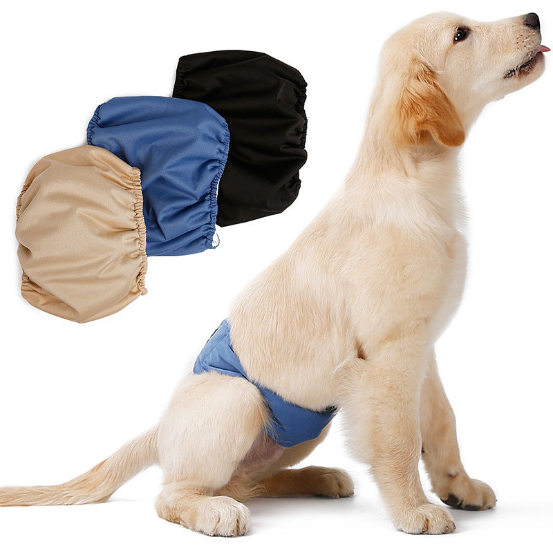 Male Dog Restraint Courtesy Belt Pet Supplie Washable Sanitary Diapers