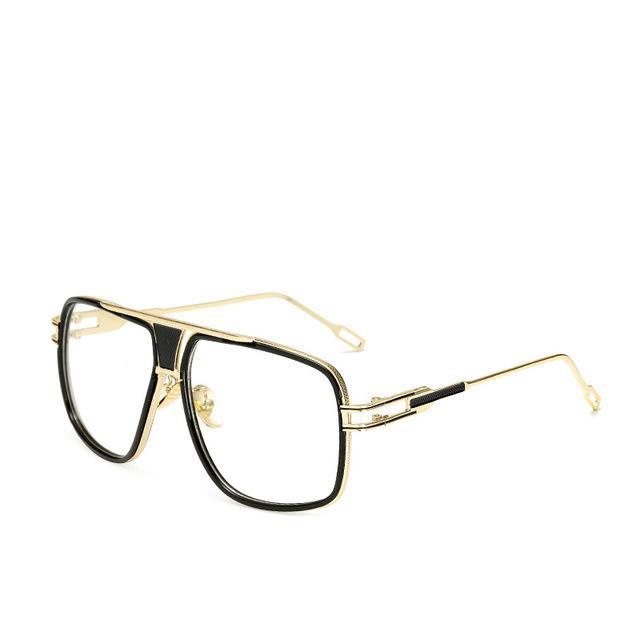 Modern Classic Oversized Men Sunglasses Luxury Brand New Glasses Square With High Quality Metal Frame and Polarized Mirror Glasses Oculos de sol With UV400 Prodection for Sun
