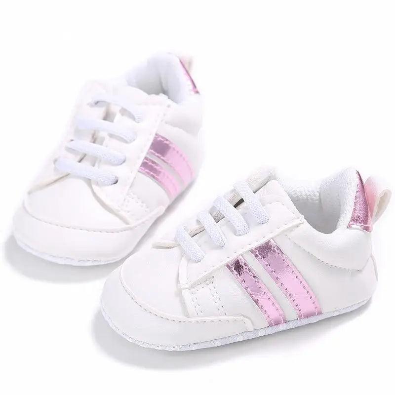 Baby Shoes Classical Sport Soft Sole PU Leather Multi-Color Crib Baby Moccasins Casual Sneakers